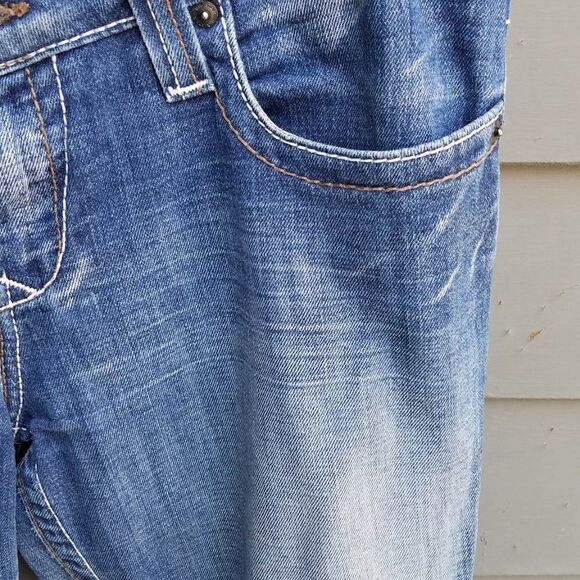 Big Star Maddie Mid Rise Boot Cut Jeans Size 28L - Picture 5 of 9